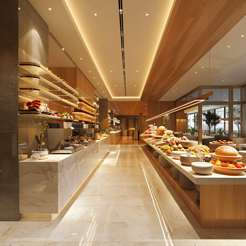Espace buffet petit dejeuner Samrhat Holidays